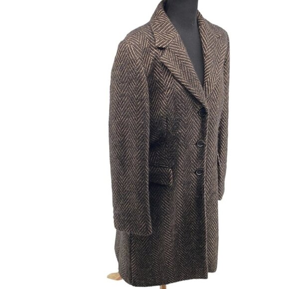 𝅺maura by Claudia Strater wool alpaca blend coat jacket overcoat warm soft sz M - Picture 2 of 12